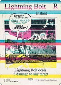 Lightning Bolt (0305) - Secret Lair x MSCHF: The Zeta Set - Magic: The Gathering card