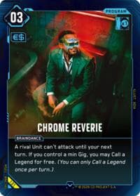 Chrome Reverie - Welcome to Night City - Retail - Cyberpunk TCG card