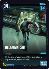 Delamain Cab - Welcome to Night City - Retail - Cyberpunk TCG card