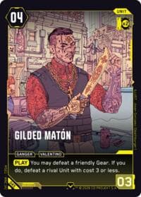 Gilded Maton - Welcome to Night City - Retail - Cyberpunk TCG card