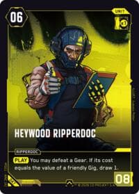 Heywood Ripperdoc - Welcome to Night City - Retail - Cyberpunk TCG card
