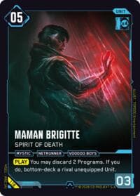 Maman Brigitte - Spirit of Death - Welcome to Night City - Retail - Cyberpunk TCG card