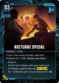 Nocturne OP55 N1 - Welcome to Night City - Retail - Cyberpunk TCG card