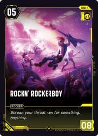 Rockn' Rockerboy - Welcome to Night City - Retail - Cyberpunk TCG card