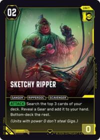 Sketchy Ripper - Welcome to Night City - Retail - Cyberpunk TCG card