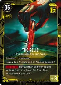 The Relic - Experimental Biochip (Epic) - Welcome to Night City - Retail - Cyberpunk TCG card