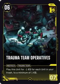 Trauma Team Operatives - Welcome to Night City - Retail - Cyberpunk TCG card