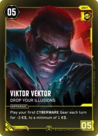 Viktor Vektor - You Might Feel a Little Pinch - Welcome to Night City - Retail - Cyberpunk TCG card