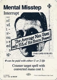 Mental Misstep (0022) - Secret Lair x MSCHF: The Zeta Set - Magic: The Gathering card
