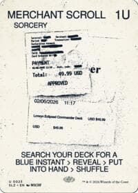 Merchant Scroll (0023) - Secret Lair x MSCHF: The Zeta Set - Magic: The Gathering card