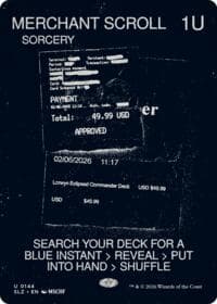 Merchant Scroll (0144) - Secret Lair x MSCHF: The Zeta Set - Magic: The Gathering card