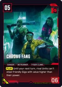 Chrome Fang - Embracing Power - Retail Starter Deck - Cyberpunk TCG card