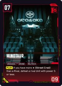 Minotaur - Embracing Power - Retail Starter Deck - Cyberpunk TCG card