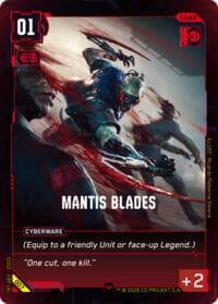 Mantis Blades - Embracing Power - Retail Starter Deck - Cyberpunk TCG card