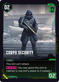 Corpo Security - Embracing Power - Retail Starter Deck - Cyberpunk TCG card