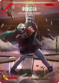 Rebecca - Having A Moment (007) - Set 1 Promos - Cyberpunk TCG card