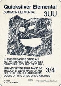 Quicksilver Elemental (0029) - Secret Lair x MSCHF: The Zeta Set - Magic: The Gathering card