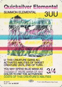 Quicksilver Elemental (0271) - Secret Lair x MSCHF: The Zeta Set - Magic: The Gathering card