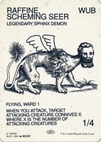 Raffine, Scheming Seer (0093) - Secret Lair x MSCHF: The Zeta Set - Magic: The Gathering card