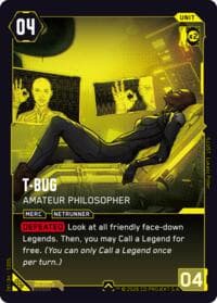 T-Bug - Amateur Philosopher - The Heist - Retail Starter Deck - Cyberpunk TCG card