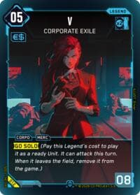 V - Corporate Exile - The Heist - Retail Starter Deck - Cyberpunk TCG card