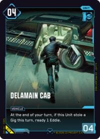 Delamain Cab - The Heist - Retail Starter Deck - Cyberpunk TCG card