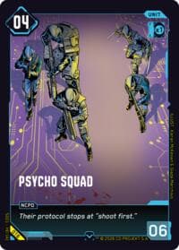 Psycho Squad - The Heist - Retail Starter Deck - Cyberpunk TCG card