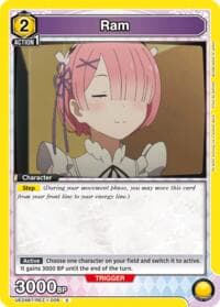Ram (008) - UE24BT: Re:ZERO -Starting Life in Another World- - Union Arena card