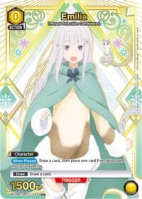 Emilia (023) (U*) - UE24BT: Re:ZERO -Starting Life in Another World- - Union Arena card
