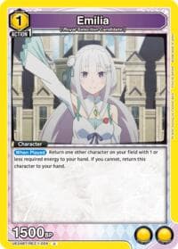Emilia (024) - UE24BT: Re:ZERO -Starting Life in Another World- - Union Arena card