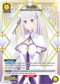 Emilia (025) (R*) - UE24BT: Re:ZERO -Starting Life in Another World- - Union Arena card