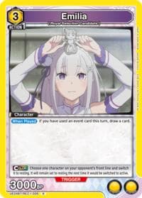 Emilia (026) - UE24BT: Re:ZERO -Starting Life in Another World- - Union Arena card
