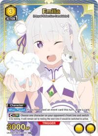Emilia (026) (R*) - UE24BT: Re:ZERO -Starting Life in Another World- - Union Arena card