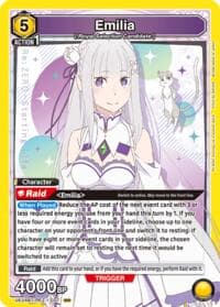 Emilia (027) - UE24BT: Re:ZERO -Starting Life in Another World- - Union Arena card