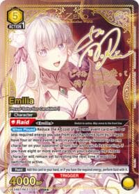 Emilia (027) (SR**) - UE24BT: Re:ZERO -Starting Life in Another World- - Union Arena card