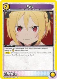 Felt - UE24BT: Re:ZERO -Starting Life in Another World- - Union Arena card