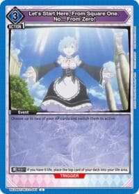 Let's Start Here, From Square One. No... From Zero! - UE24BT: Re:ZERO -Starting Life in Another World- - Union Arena card