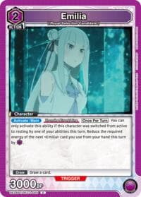 Emilia (085) - UE24BT: Re:ZERO -Starting Life in Another World- - Union Arena card