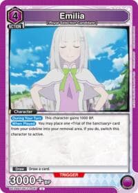 Emilia (087) - UE24BT: Re:ZERO -Starting Life in Another World- - Union Arena card
