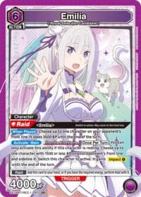 Emilia (090) - UE24BT: Re:ZERO -Starting Life in Another World- - Union Arena card