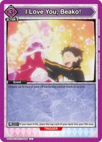 I Love You, Beako! - UE24BT: Re:ZERO -Starting Life in Another World- - Union Arena card