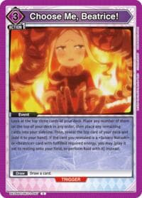 Choose Me, Beatrice! - UE24BT: Re:ZERO -Starting Life in Another World- - Union Arena card