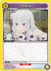Emilia (022) - UE24ST: Re:ZERO -Starting Life in Another World- Starter Deck - Union Arena card