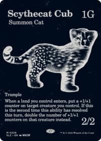 Scythecat Cub (0206) - Secret Lair x MSCHF: The Zeta Set - Magic: The Gathering card