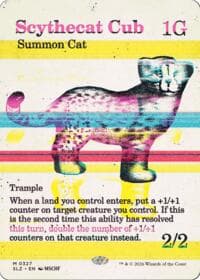 Scythecat Cub (0327) - Secret Lair x MSCHF: The Zeta Set - Magic: The Gathering card