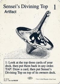 Sensei's Divining Top (0112) - Secret Lair x MSCHF: The Zeta Set - Magic: The Gathering card