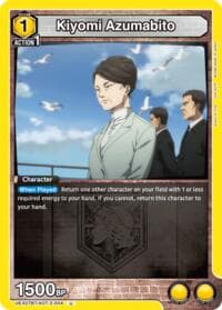 Kiyomi Azumabito - UEX07BT: Attack on Titan Vol. 2 - Union Arena card
