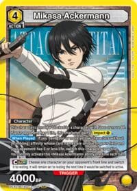 Mikasa Ackermann (008) - UEX07BT: Attack on Titan Vol. 2 - Union Arena card