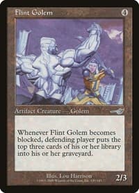 Flint Golem - Nemesis - Magic: The Gathering card