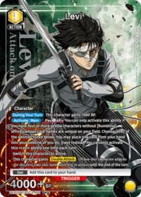 Levi (009) (SR*) - UEX07BT: Attack on Titan Vol. 2 - Union Arena card